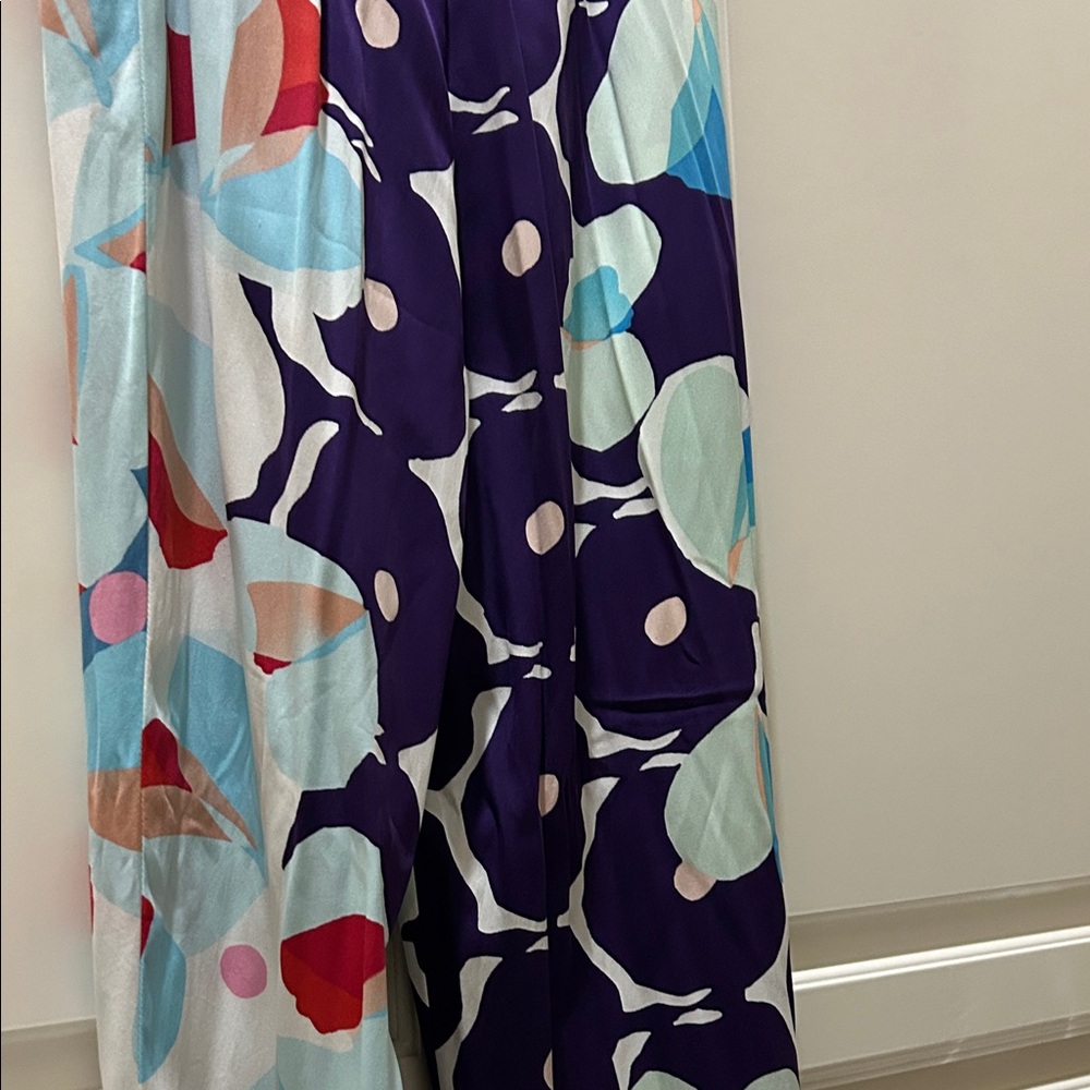 Diane Von Furstenberg Multicolor Floral Silk Pants - Picture 11 of 14